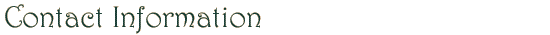 Contact Information